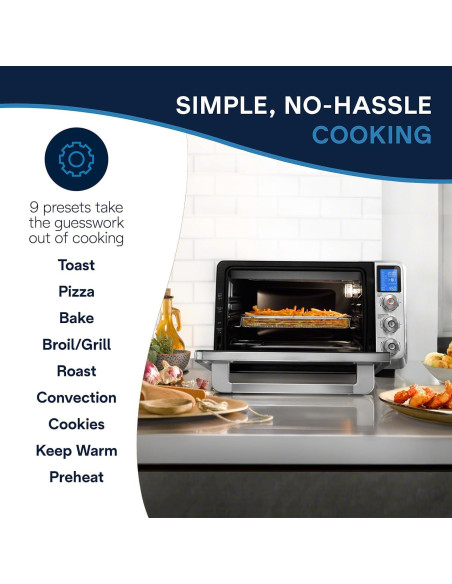 Horno de Aire De'Longhi Livenza 24L 10 en 1 Acero Inoxidable