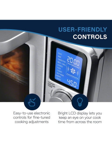 Horno de Aire De'Longhi Livenza 24L 10 en 1 Acero Inoxidable