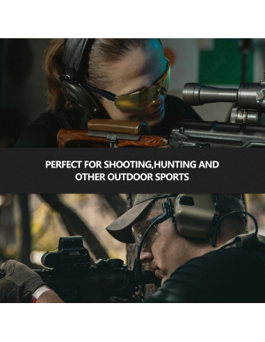 Gafas de Tiro Xaegistac Antivaho Verde Militar Lente Amarilla