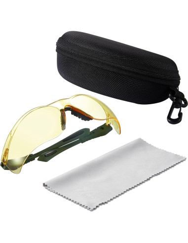 Gafas de Tiro Xaegistac Antivaho Verde Militar Lente Amarilla