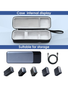 Funda de Viaje EVA para Batería Anker Prime 27650mAh 250W 2