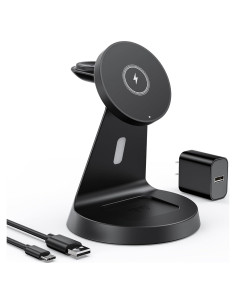 Estación de Carga 3 en 1 Indigotech para iPhone, Apple Watch y AirPods