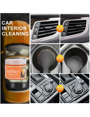Gel de limpieza para coche ASFSKY - Multiusos, reutilizable
