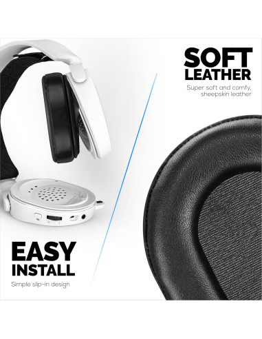 Almohadillas de piel de oveja Brainwavz para Steelseries Arctis 1-9