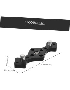 Plantilla de Agujeros de Carpintería Angoily Ajustable 14x5cm 2