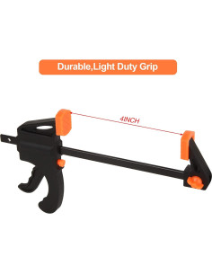 Abrazaderas de barra LISHINE 4" paquete de 8 para madera 2