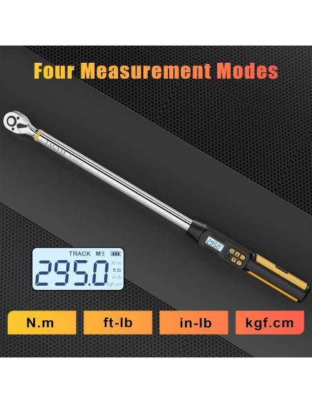 Llave de Torque Digital TAGVIT 1/2 Pulgada 20-400 Nm Precisión +/-2%