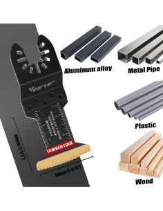 5 Cuchillas Oscilantes Vearter de Titanio 4.4 cm Bi-Metal 2