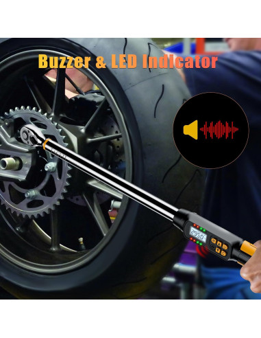 Llave de Torque Digital TAGVIT 1/2 Pulgada 20-400 Nm Precisión +/-2%