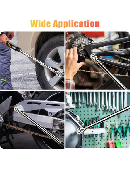 Llave de Torque Digital TAGVIT 1/2 Pulgada 20-400 Nm Precisión +/-2%