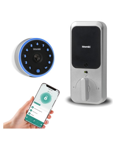 Cerradura Inteligente Winforhour Homki-01 Teclado Bluetooth Plata