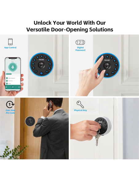 Cerradura Inteligente Winforhour Homki-01 Teclado Bluetooth Plata Cerradura Inteligente Winforhour Homki-01 Teclado Bluetooth Plata