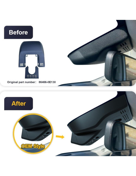 Cámara Dash Dual Fitcamx 4K Delantera + 1080P Trasera Lexus TX 2024-2025