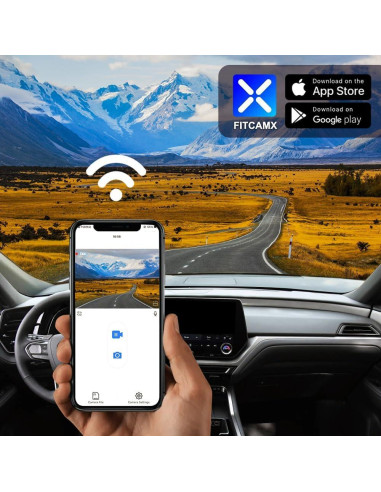 Cámara Dash Dual Fitcamx 4K Delantera + 1080P Trasera Lexus TX 2024-2025