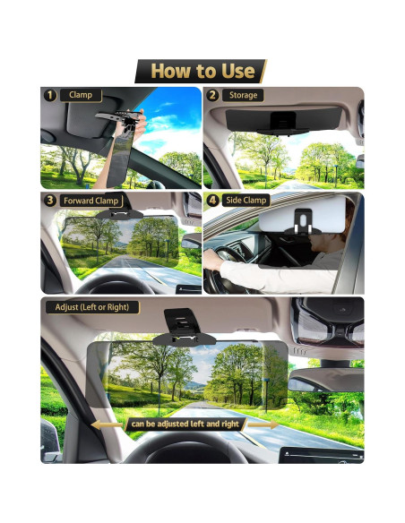 Extensor de Visera Solar Woqucute UV400 Universal 35x15cm