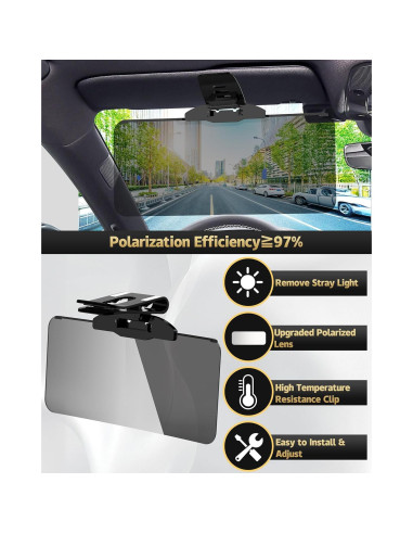 Extensor de Visera Solar Woqucute UV400 Universal 35x15cm