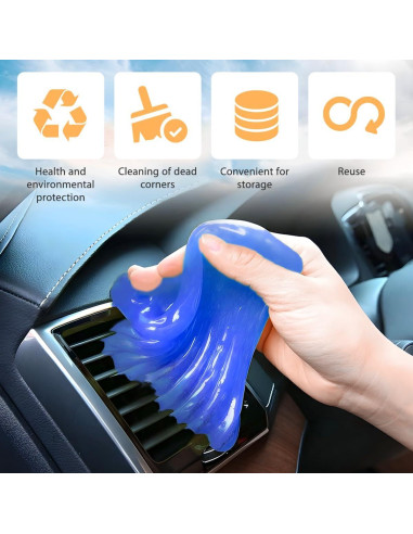 Gel de limpieza de automóviles FALVFUN azul 6.78x5.99cm