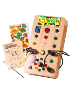 Tablero Ocupado Montessori SZJMAO para Niños 1-3 Años LED