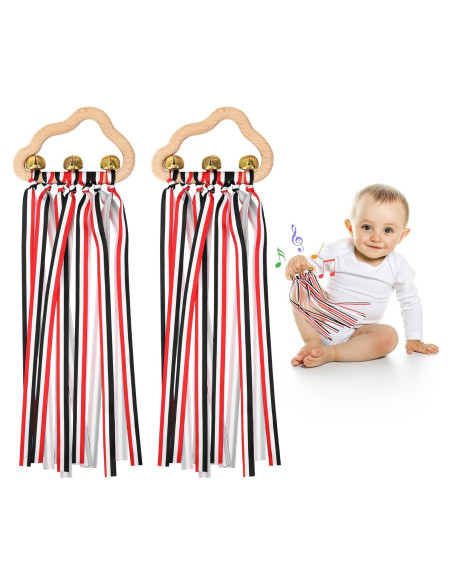 Juguetes de Sonajero de Madera FPVERA - 2 Piezas Sensoriales