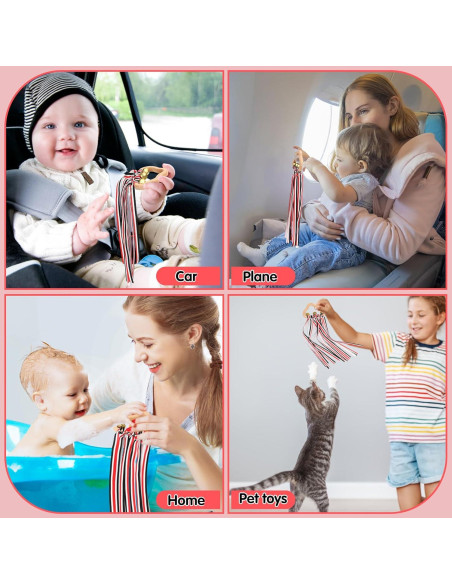 Juguetes de Sonajero de Madera FPVERA - 2 Piezas Sensoriales