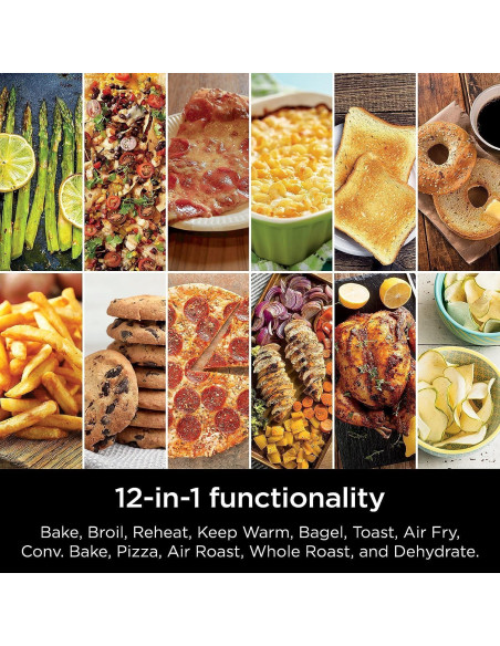 Horno Doble Ninja DCT401 12-en-1 con FlexDoor y Sello de Sabor