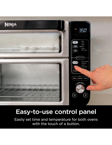 Horno Doble Ninja DCT401 12-en-1 con FlexDoor y Sello de Sabor
