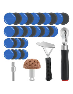 Kit de Reparación de Neumáticos 34 Piezas QWLWBU con Parches