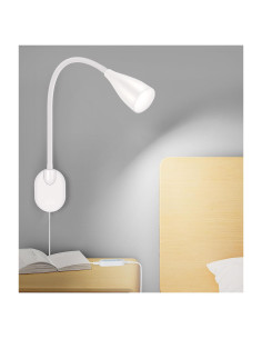 Luz de lectura LED de pared LiFMIRA, regulable 10 niveles, USB