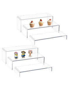 Soportes de Exhibición Acrílicos Blaithom 6PCS Transparentes