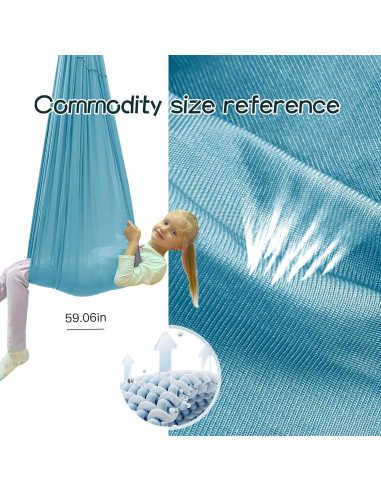 Columpio Sensorial Interior DZHPSRSZ 279.4x149.9 cm Azul