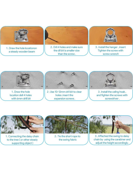 Columpio Sensorial Interior DZHPSRSZ 279.4x149.9 cm Azul