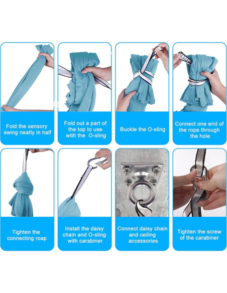 Columpio Sensorial Interior DZHPSRSZ 279.4x149.9 cm Azul