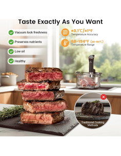 Cocedor Sous Vide BLITZHOME 1000W Acero Inoxidable 12L 2