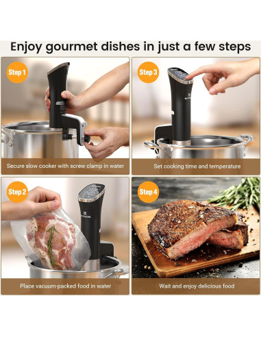 Cocedor Sous Vide BLITZHOME 1000W Acero Inoxidable 12L