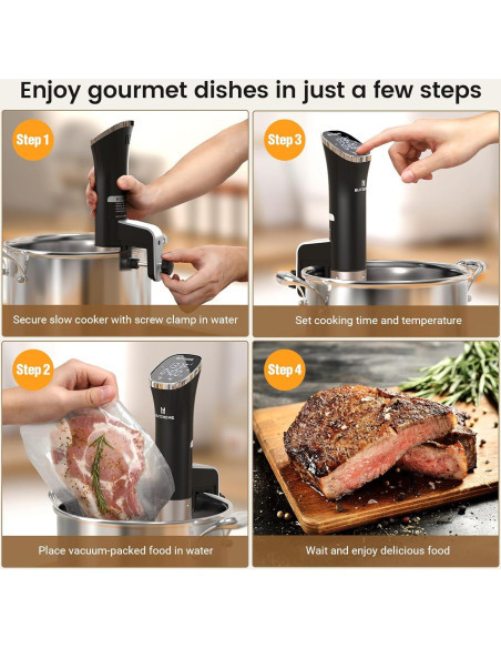 Cocedor Sous Vide BLITZHOME 1000W Acero Inoxidable 12L