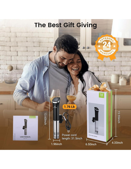 Cocedor Sous Vide BLITZHOME 1000W Acero Inoxidable 12L