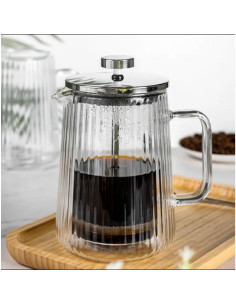 Cafetera Prensa Francesa Artezza Home 650ml Vidrio Borosilicato 2