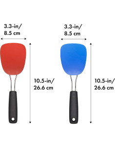 Espátula Flexible de Nylon OXO Good Grips - Rojo/Azul 2