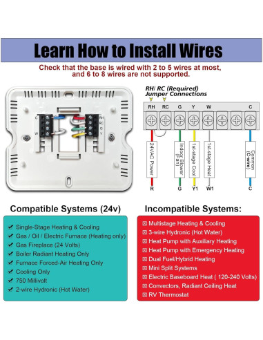 Termostato No Programable Heagstat H701 1H/1C con Retroiluminación