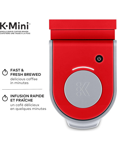 Cafetera Keurig K-Mini Roja 1 Taza Automática 0.91 kg
