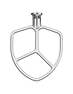 Batidor Plano de Acero Inoxidable Wiselet para KitchenAid 5-6qt