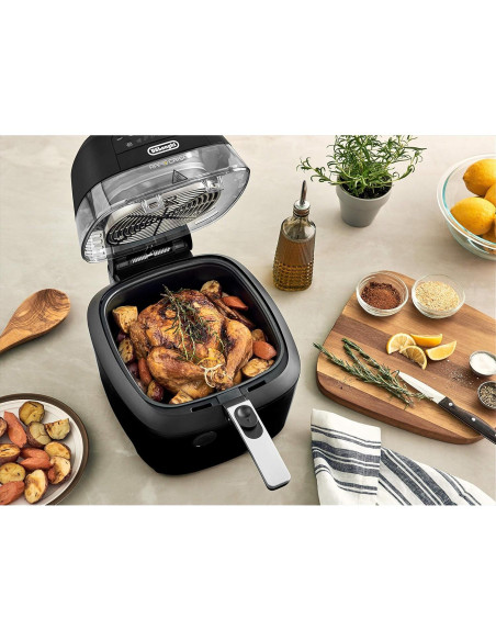 Freidora de Aire De'Longhi Rapid Crisp 4.73L 1700W Negra