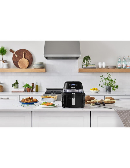 Freidora de Aire De'Longhi Rapid Crisp 4.73L 1700W Negra