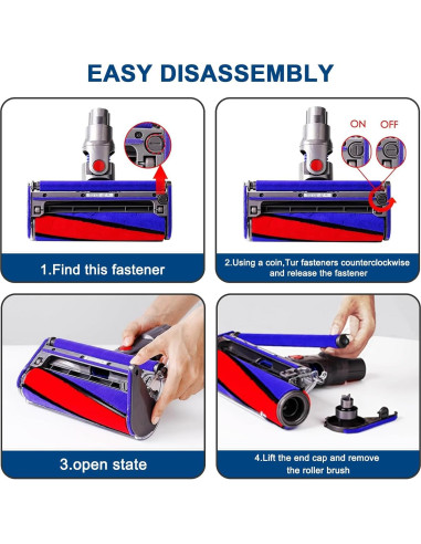 Cabezal de Limpieza Suave Coodss para Aspiradora Dyson V8 V10 V11