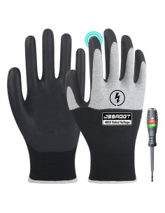 Guantes Aislantes JSBAGGT 400V para Electricista - Antideslizantes