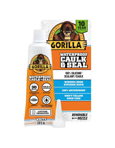 Sellador Impermeable Gorilla 100% Silicona Blanco 110g
