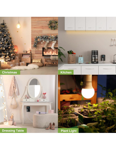 Enchufe Inteligente GHome Wi-Fi 2 Tomas Resistente al Agua IP64