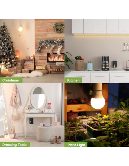 Enchufe Inteligente GHome Wi-Fi 2 Tomas Resistente al Agua IP64