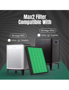 Reemplazo Filtro HEPA y Carbón Coway Airmega 400/400S - 2 Unidades 2