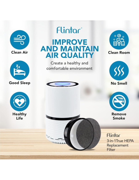 Filtro de Reemplazo Flintar LV-H132 para Purificador Levoit H13 Filtro de Reemplazo Flintar LV-H132 para Purificador Levoit H13